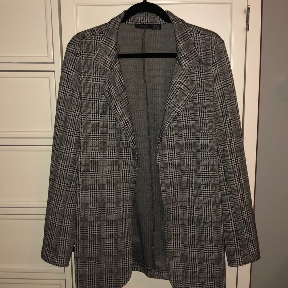 RDI Nordstrom Plaid Casual Blazer